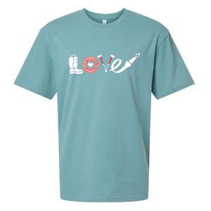 Love Support Firefighters Logo Sueded Cloud Jersey T-Shirt