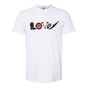 Love Support Firefighters Logo Softstyle CVC T-Shirt