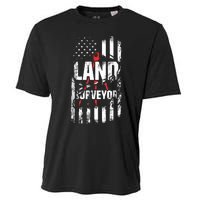 Land Surveying Flag Funny Surveyor Gifts Cooling Performance Crew T-Shirt