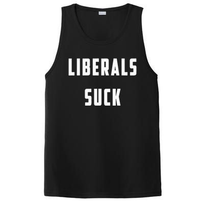 Liberals Suck Funny Liberal PosiCharge Competitor Tank