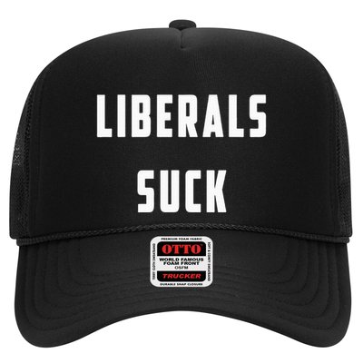 Liberals Suck Funny Liberal Trucker Hat