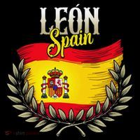 Leon Spain Flag Spanish City Leon Vacation Travel Flatbill Hat