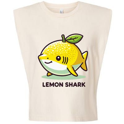 Lemon Shark Funny Animal Made Of Fruit Garment-Dyed Women's Muscle Tee