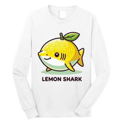 Lemon Shark Funny Animal Made Of Fruit Long Sleeve Shirt