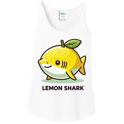 Lemon Shark Funny Animal Made Of Fruit Ladies Essential Tank