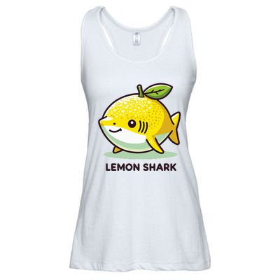 Lemon Shark Funny Animal Made Of Fruit Ladies Essential Flowy Tank