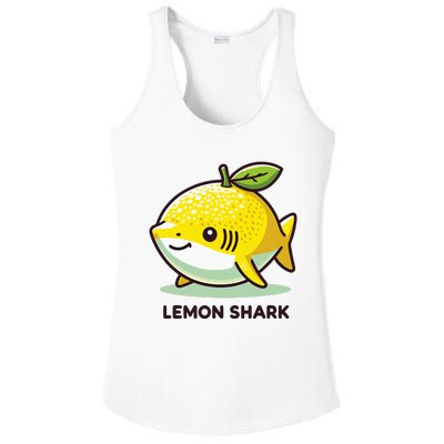 Lemon Shark Funny Animal Made Of Fruit Ladies PosiCharge Competitor Racerback Tank