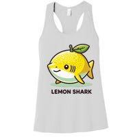 Lemon Shark Funny Animal Made Of Fruit Women's Racerback Tank