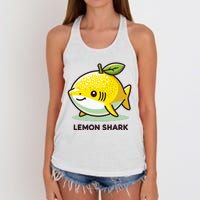 Lemon Shark Funny Animal Made Of Fruit Women's Knotted Racerback Tank