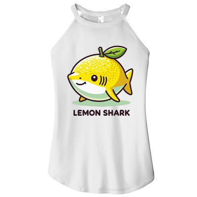 Lemon Shark Funny Animal Made Of Fruit Women's Perfect Tri Rocker Tank