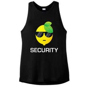 Lemonade Security Funny Lemonade Lemon Stand Crew Ladies PosiCharge Tri-Blend Wicking Tank