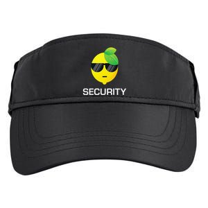 Lemonade Security Funny Lemonade Lemon Stand Crew Adult Drive Performance Visor