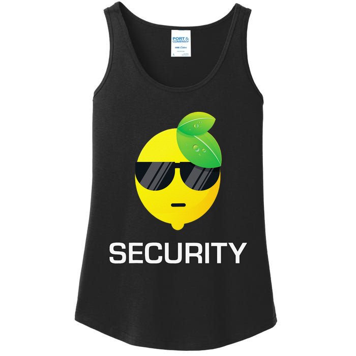 Lemonade Security Funny Lemonade Lemon Stand Crew Ladies Essential Tank