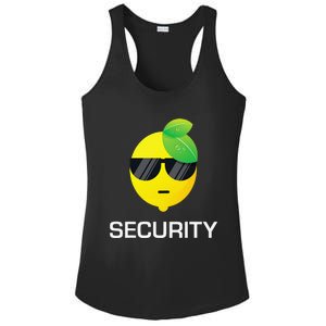 Lemonade Security Funny Lemonade Lemon Stand Crew Ladies PosiCharge Competitor Racerback Tank