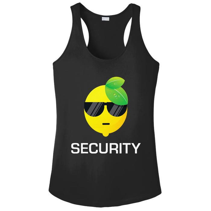 Lemonade Security Funny Lemonade Lemon Stand Crew Ladies PosiCharge Competitor Racerback Tank