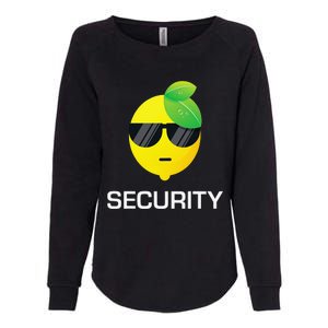 Lemonade Security Funny Lemonade Lemon Stand Crew Womens California Wash Sweatshirt