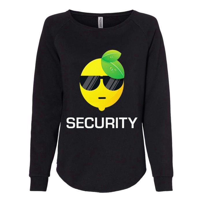 Lemonade Security Funny Lemonade Lemon Stand Crew Womens California Wash Sweatshirt