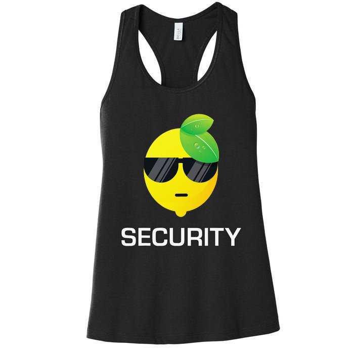 Lemonade Security Funny Lemonade Lemon Stand Crew Women's Racerback Tank