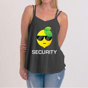 Lemonade Security Funny Lemonade Lemon Stand Crew Women's Strappy Tank