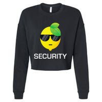 Lemonade Security Funny Lemonade Lemon Stand Crew Cropped Pullover Crew