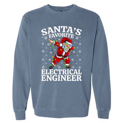 Lighting SantaS Favorites Electrical Engineer Christmas Gift Garment-Dyed Sweatshirt