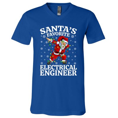 Lighting SantaS Favorites Electrical Engineer Christmas Gift V-Neck T-Shirt