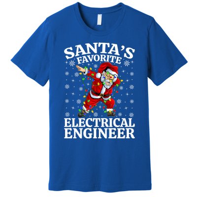 Lighting SantaS Favorites Electrical Engineer Christmas Gift Premium T-Shirt