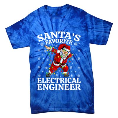 Lighting SantaS Favorites Electrical Engineer Christmas Gift Tie-Dye T-Shirt