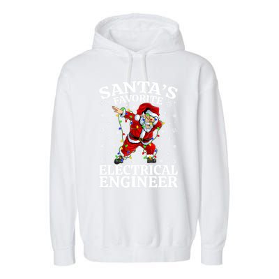 Lighting SantaS Favorites Electrical Engineer Christmas Gift Garment-Dyed Fleece Hoodie