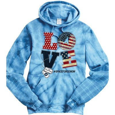 Love Space Force Mom Graduation Proud Space Force Mom Tie Dye Hoodie