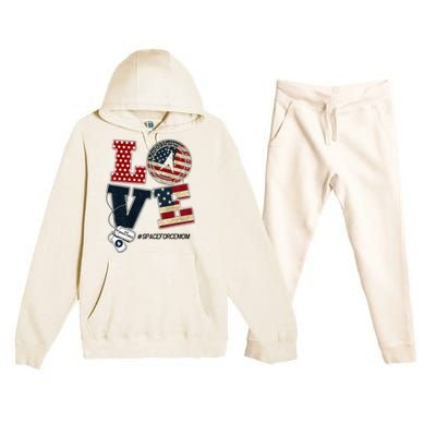 Love Space Force Mom Graduation Proud Space Force Mom Premium Hooded Sweatsuit Set