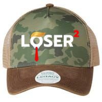 Loser Squared Funny Anti Trump 2024 Nope Not Again Legacy Tie Dye Trucker Hat