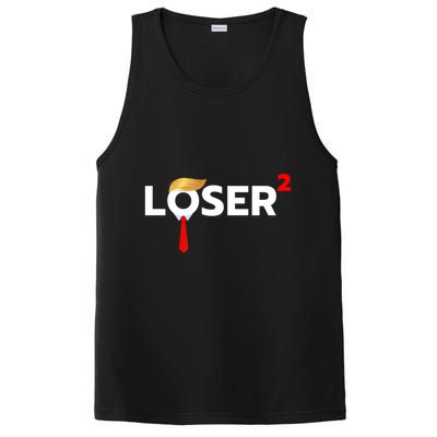 Loser Squared Funny Anti Trump 2024 Nope Not Again PosiCharge Competitor Tank
