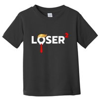 Loser Squared Funny Anti Trump 2024 Nope Not Again Toddler T-Shirt