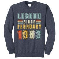 Legend Since February 1983 40 Year Old Vintage 40th Birthday Sweatshirt