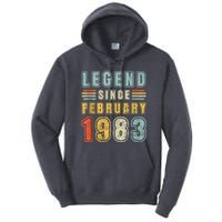 Legend Since February 1983 40 Year Old Vintage 40th Birthday Tall Hoodie