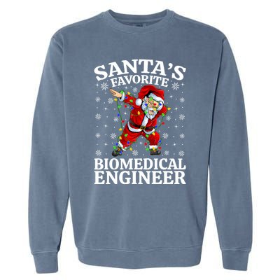 Lighting SantaS Favorites Biomedical Engineer Christmas Cool Gift Garment-Dyed Sweatshirt