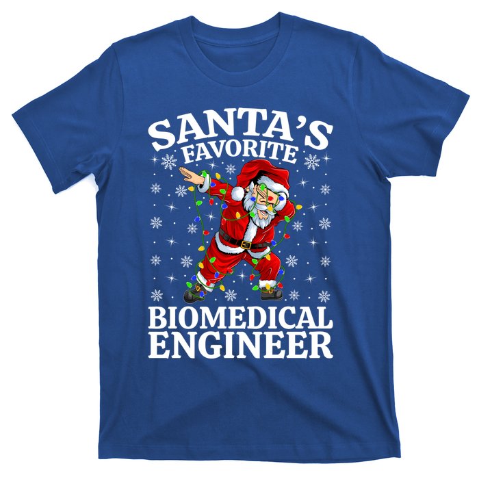 Lighting SantaS Favorites Biomedical Engineer Christmas Cool Gift T-Shirt