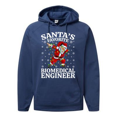 Lighting SantaS Favorites Biomedical Engineer Christmas Cool Gift Performance Fleece Hoodie