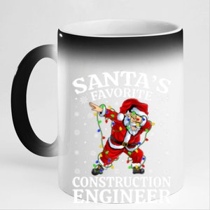 Lighting SantaS Favorites Construction Engineer Christmas Gift 11oz Black Color Changing Mug