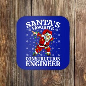 Lighting SantaS Favorites Construction Engineer Christmas Gift Coaster