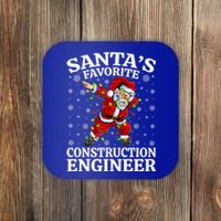 Lighting SantaS Favorites Construction Engineer Christmas Gift Coaster