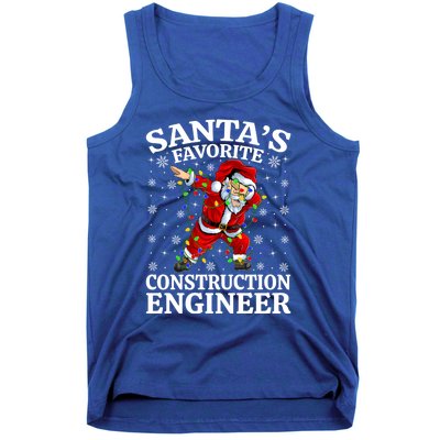 Lighting SantaS Favorites Construction Engineer Christmas Gift Tank Top