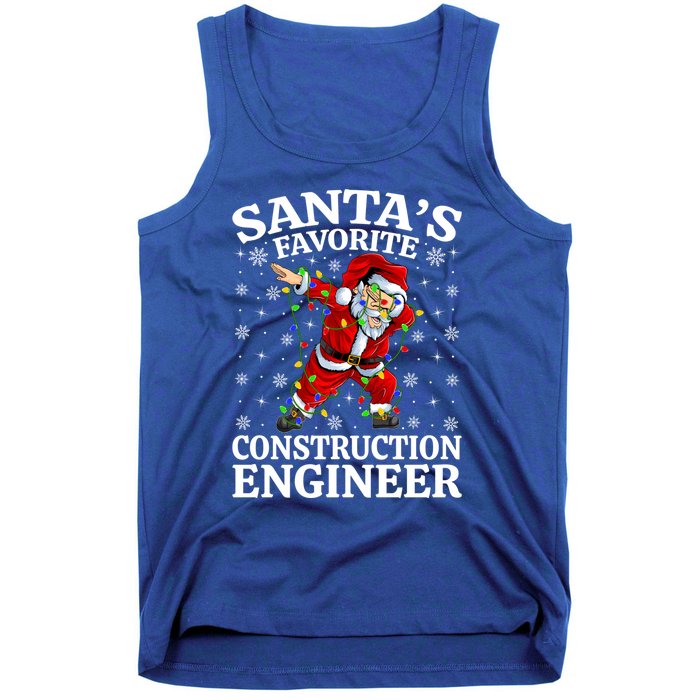 Lighting SantaS Favorites Construction Engineer Christmas Gift Tank Top