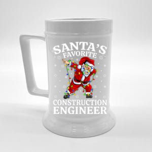 Lighting SantaS Favorites Construction Engineer Christmas Gift Beer Stein