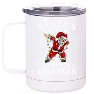 Lighting SantaS Favorites Construction Engineer Christmas Gift 12 oz Stainless Steel Tumbler Cup