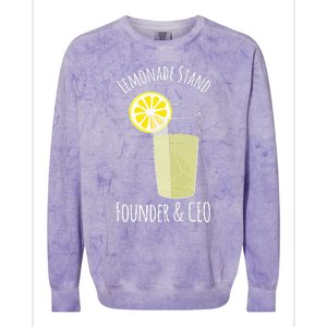 Lemonade Stand For Entrepreneur Colorblast Crewneck Sweatshirt