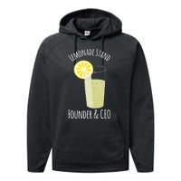 Lemonade Stand For Entrepreneur Performance Fleece Hoodie