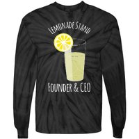 Lemonade Stand For Entrepreneur Tie-Dye Long Sleeve Shirt