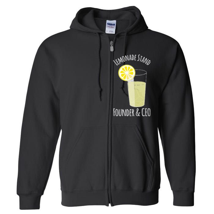 Lemonade Stand For Entrepreneur Full Zip Hoodie